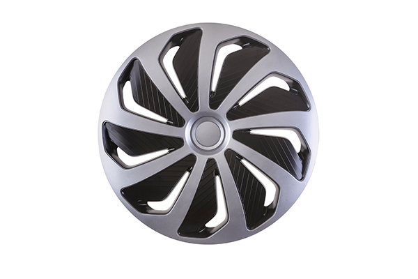 Set de capace pentru roti 16` WIND SILVER & BLACK Mega Drive