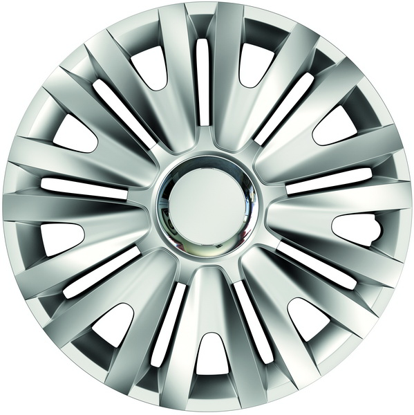 Set de capace pentru roti 16` cu inel cromat ROYAL Mega Drive