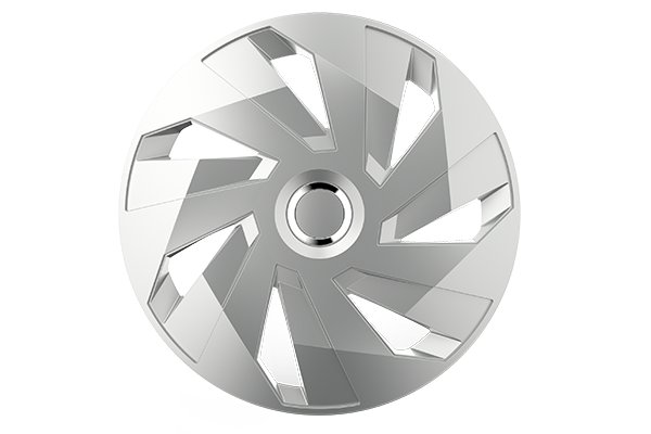 Set de capace pentru roti 14` cu inel cromat VECTOR Mega Drive