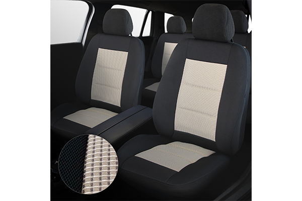 Set de huse pentru scaun PREMIUM LUX culoare negru-bej UMB3 Umbrella