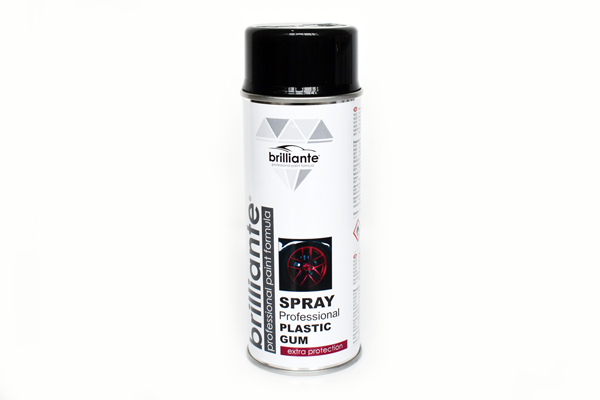Spray vopsea cauciucata negru Brilliante 400ml