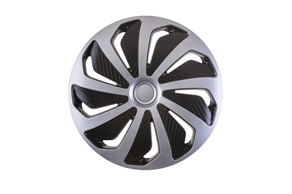 Set de capace pentru roti 15` WIND SILVER & BLACK Mega Drive