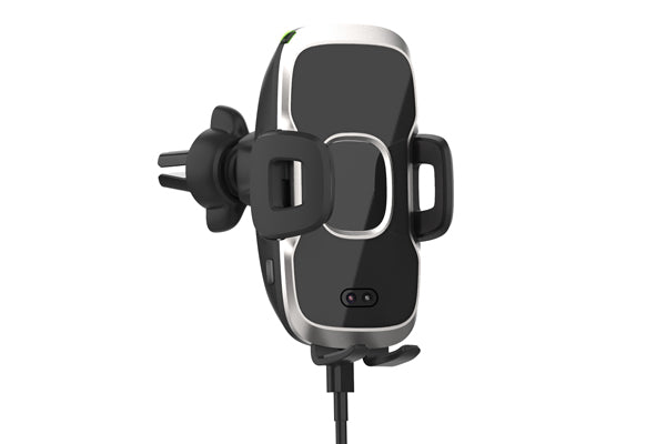 SUPORT DE TELEFON AUTO SMART CU INCARCARE WIRELESS FAST CHARGE si fixare in grila de ventilatie Mega Drive