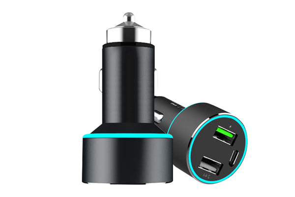 Incarcator auto 1XUSB QC3.0 + 1XUSB 2.4A + 1XUSB TYPE-C 42W Mega Drive