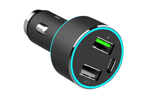 Incarcator auto 1XUSB QC3.0 + 1XUSB 2.4A + 1XUSB TYPE-C 42W Mega Drive