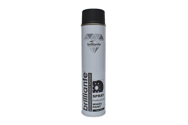 Spray vopsea pentru jante negru satin Brilliante 600ml