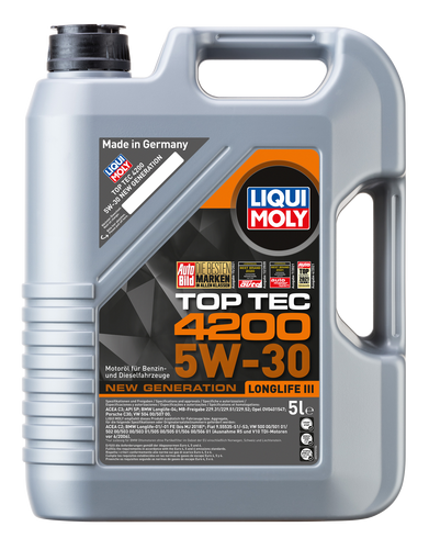 Ulei TOP TEC 4200 5W-30- VW 504 00/507 00 (3707)- 5L Liqui Moly