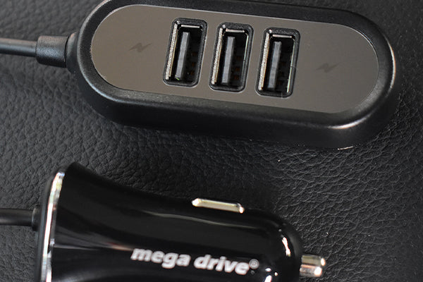 Incarcator auto 4XUSB 5.8A (2.4A FATA SI 3.4A SPATE) cu extensie 1.4M Mega Drive