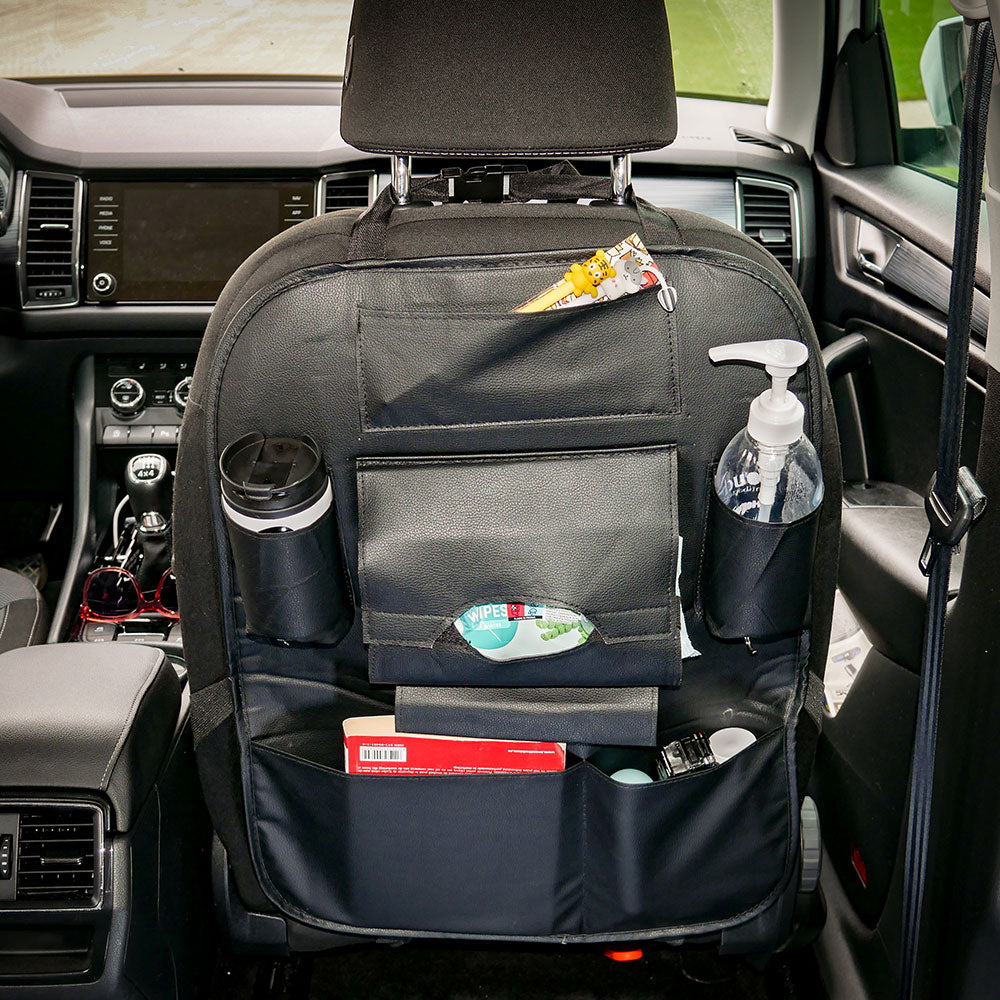 Organizator pentru scaun auto multifunctional negru Mega Drive