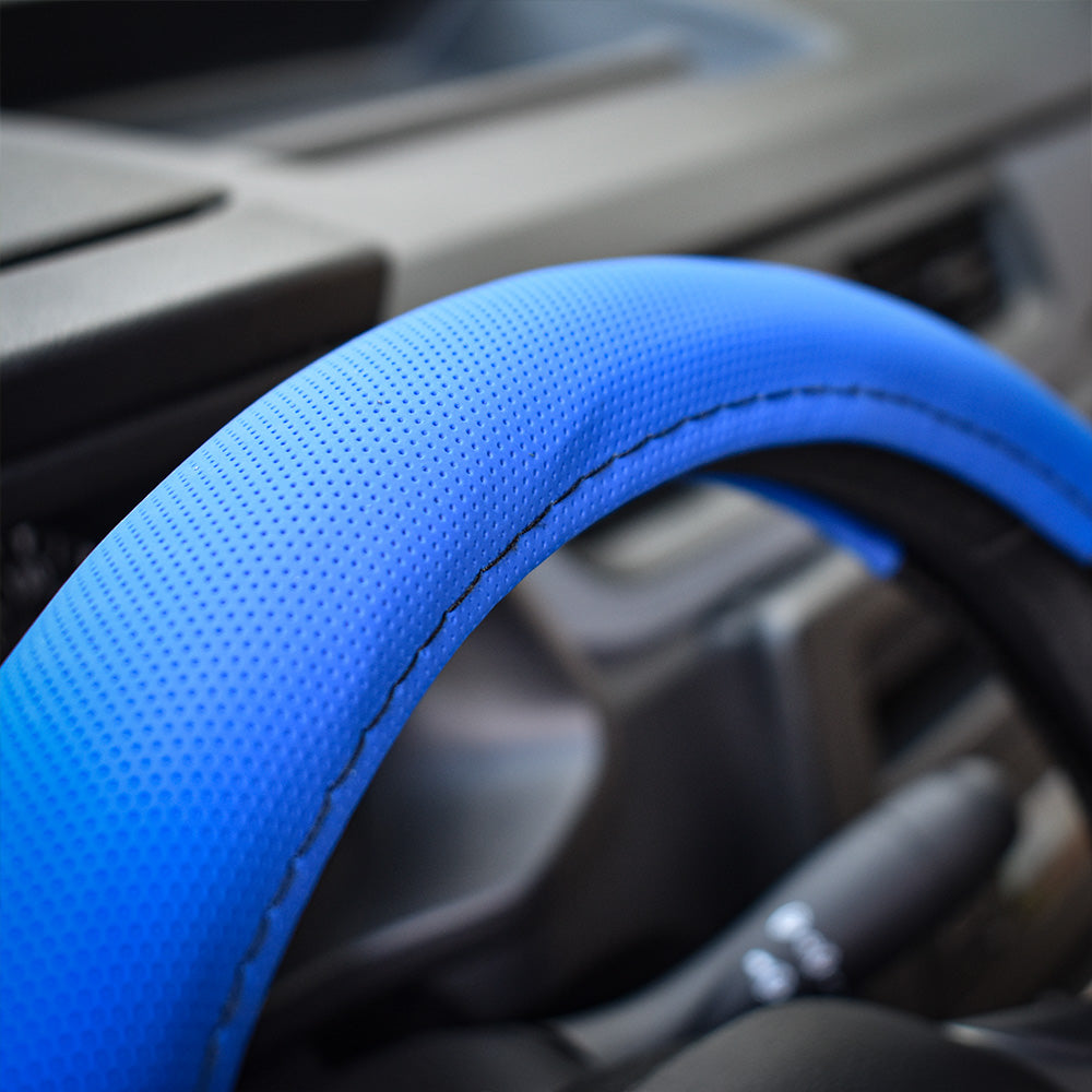 Husa pentru volan ALBASTRU SI NEGRU 37-39 CM Umbrella