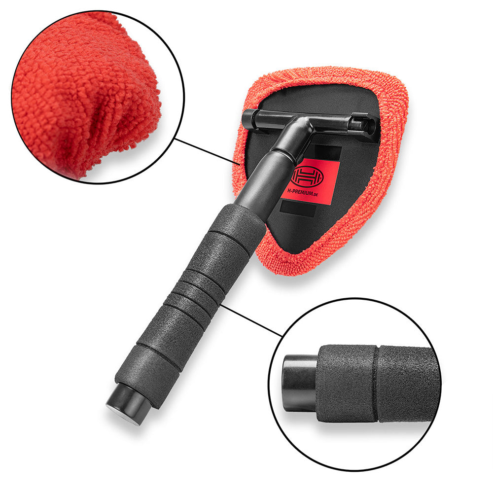 Curatitor pentru parbriz PREMIUM din aluminiu extensibil 33-50CM cu microfibra Heyner