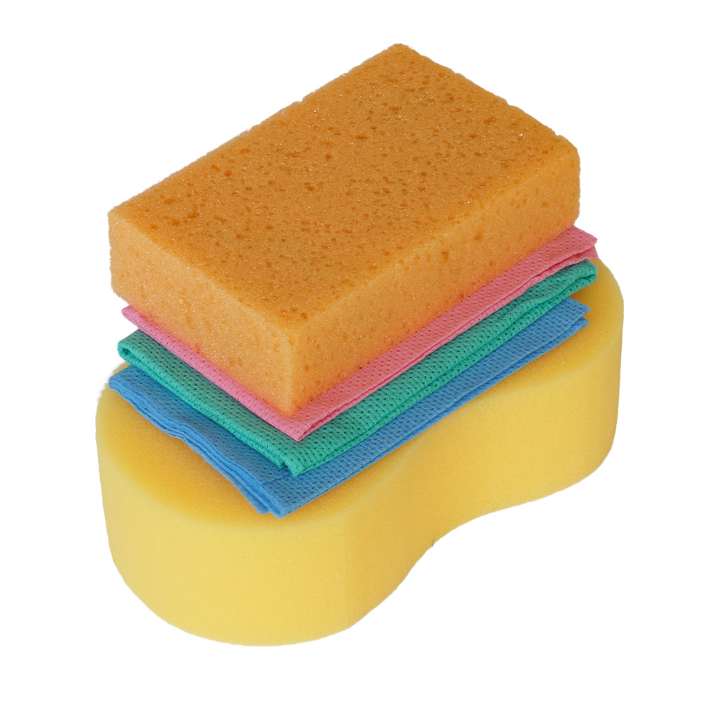 Set cu bureti si lavete pentru curatare auto Mega Drive