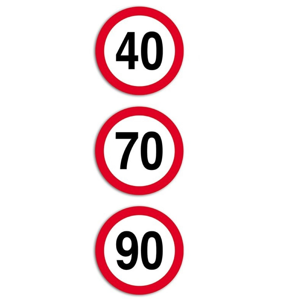 Autocolant pentru limita de viteza 70KM din film reflectorizant clasa I D-200MM Hico