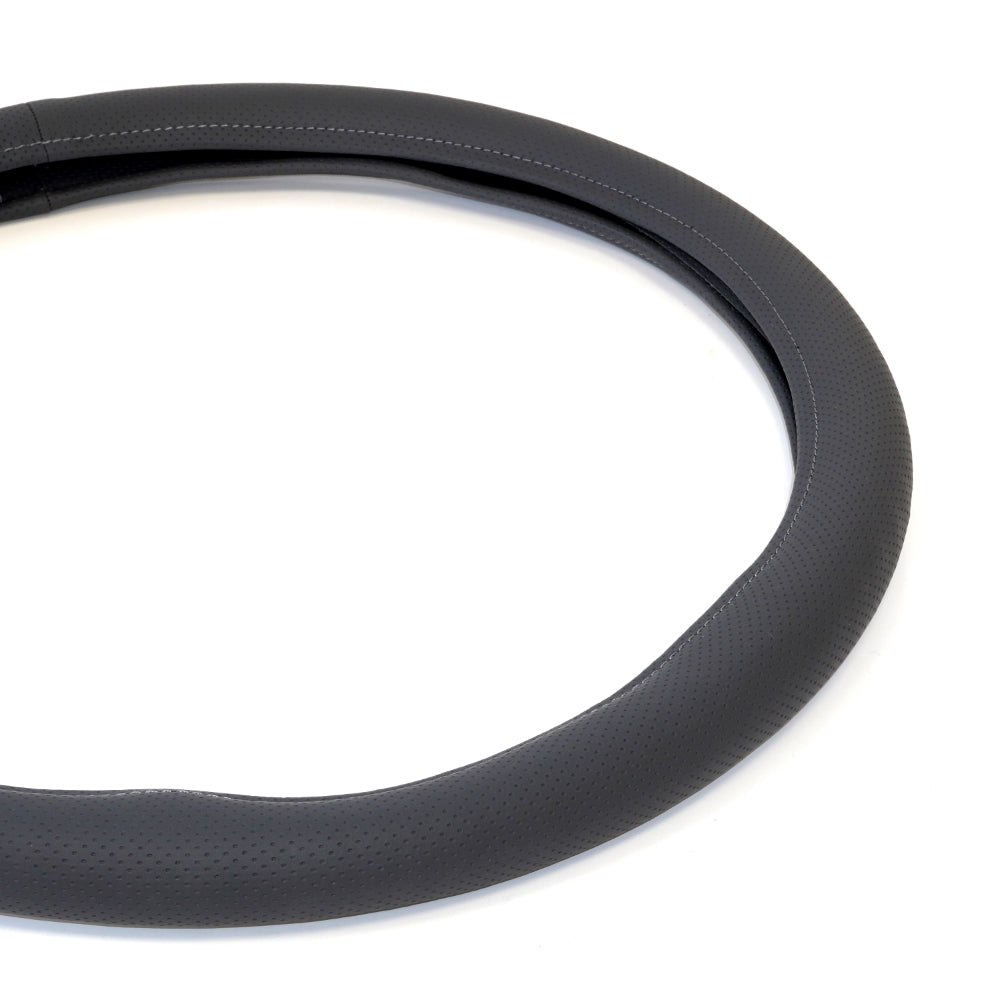 Husa pentru volan din piele ecologica perforata GRI 44-48 CM Umbrella