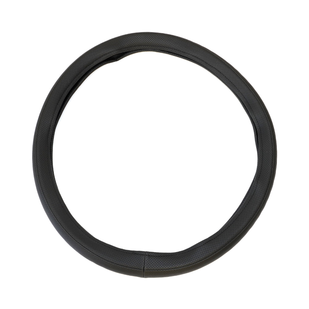 Husa pentru volan din piele ecologica perforata NEGRU 44-48 CM Umbrella