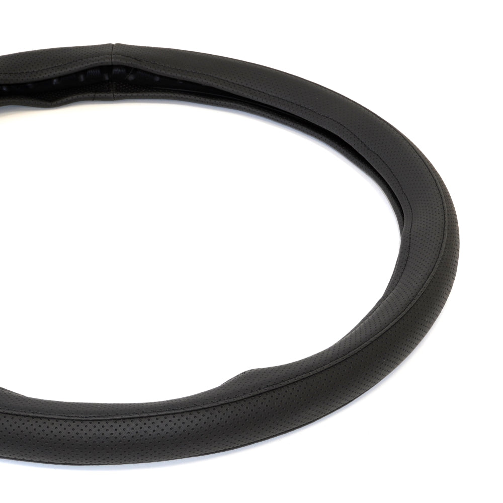 Husa pentru volan din piele ecologica perforata NEGRU 44-48 CM Umbrella