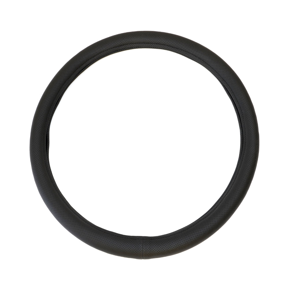 Husa pentru volan din piele ecologica perforata NEGRU 44-48 CM Umbrella