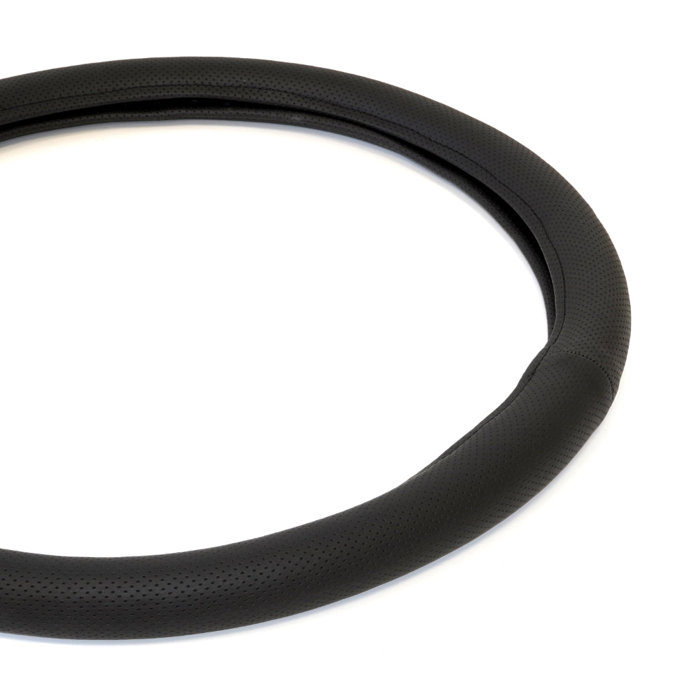 Husa pentru volan din piele ecologica perforata NEGRU 44-48 CM Umbrella