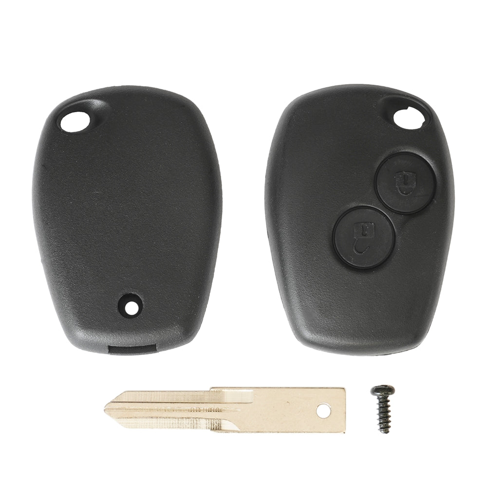 Carcasa pentru cheia de contact compatibila cu DACIA LOGAN / SANDERO cu 2 butoane si cheie Akonen