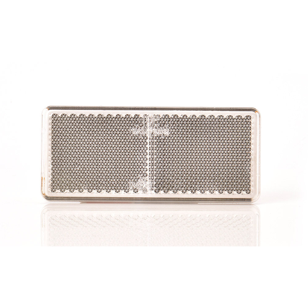 Catadioptru dreptunghiular cu adeziv, 846 UP96X42, alb WAS