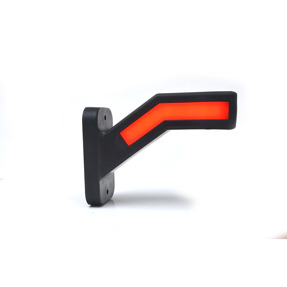 Lampa gabarit LED cu brat 1167P W168.2, 12V-24V, pozitie alb / rosu / portocaliu dreapta WAS