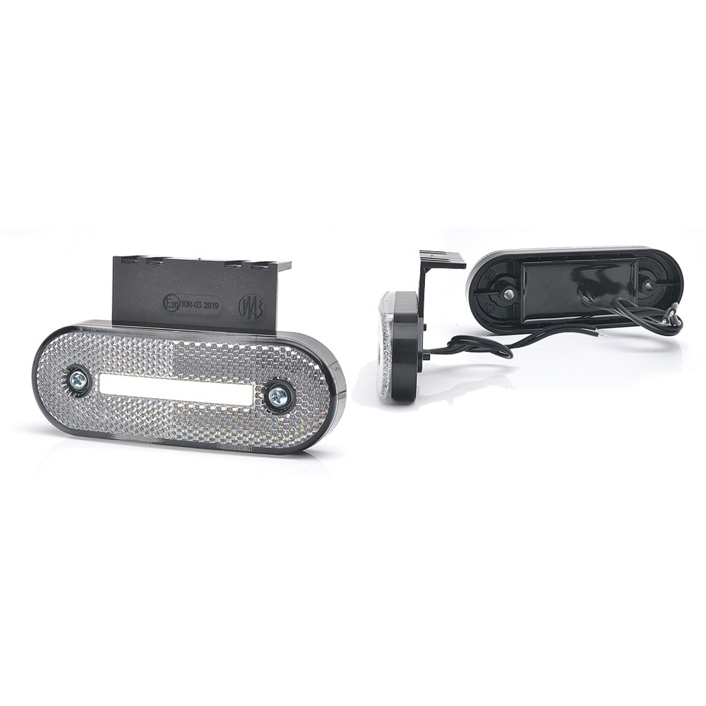 Lampa gabarit LED 1221 W174, 12V-24V, pozitie alb WAS