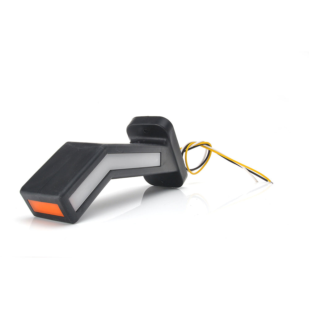 Lampa gabarit LED cu brat 1259L W168.6DD, 12V-24V, pozitie alb / rosu / portocaliu cu semnalizare WAS