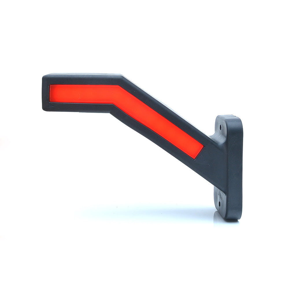 Lampa gabarit LED cu brat 1259L W168.6DD, 12V-24V, pozitie alb / rosu / portocaliu cu semnalizare WAS