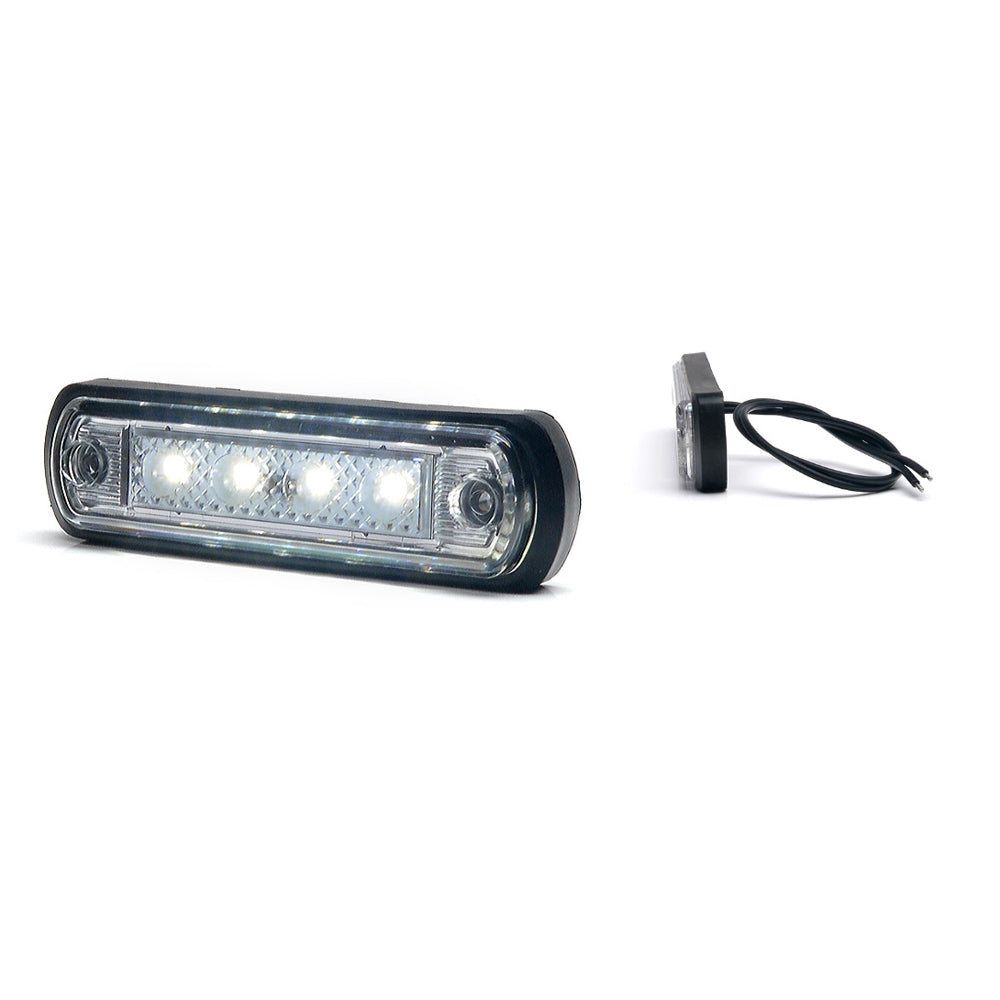 Lampa gabarit LED 1340 W189, 12V-24V, pozitie alb WAS
