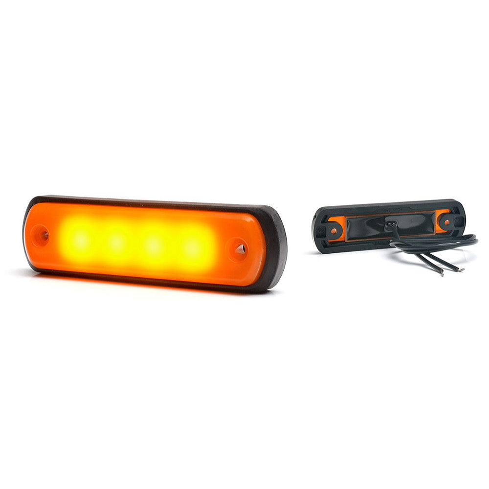 Lampa gabarit LED 1341 W189N, 12V-24V, pozitie portocaliu WAS