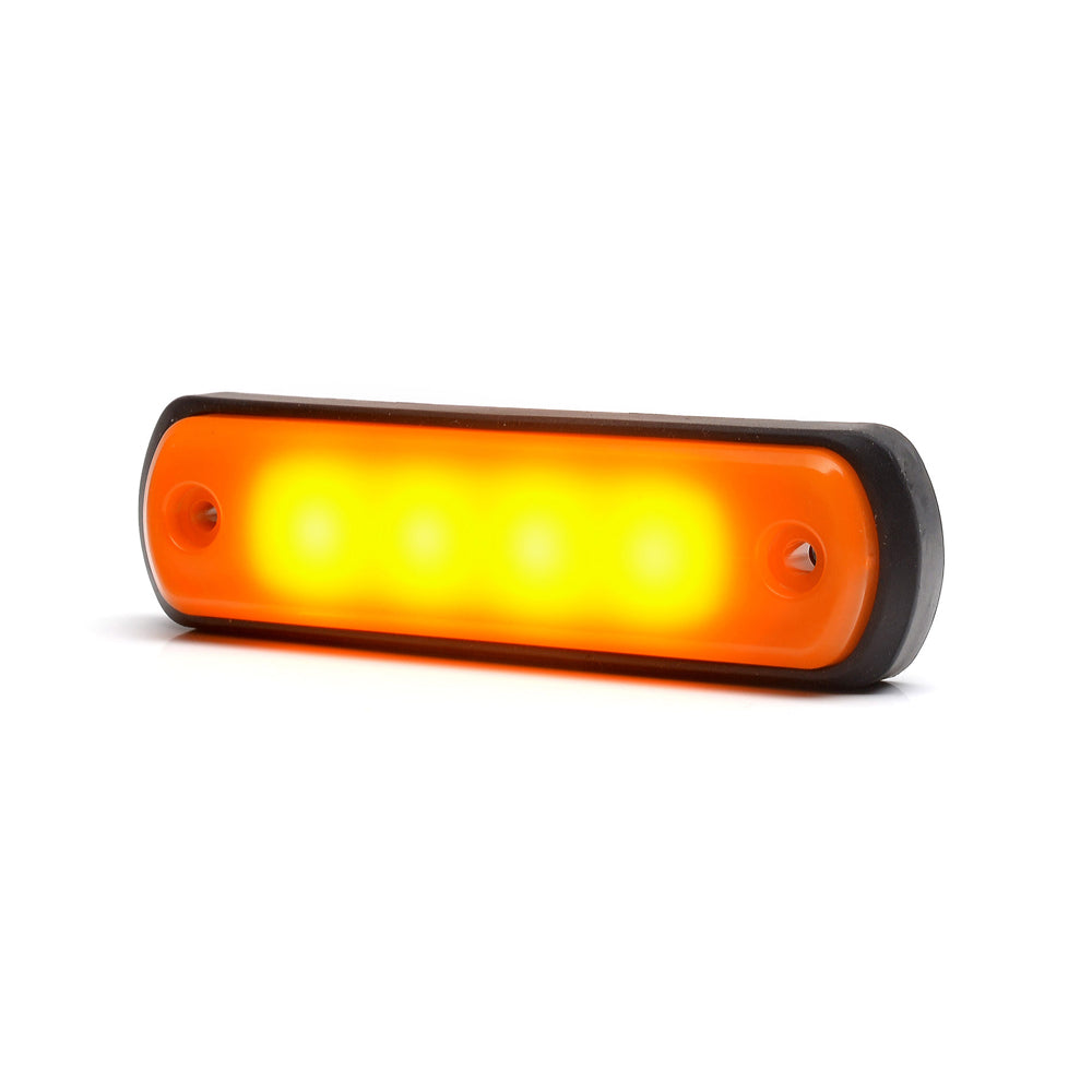 Lampa gabarit LED 1341 W189N, 12V-24V, pozitie portocaliu WAS