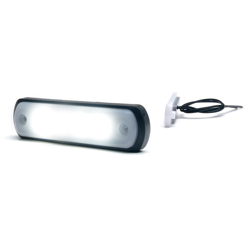 Lampa gabarit LED 1343 W189N, 12V-24V, pozitie alb WAS