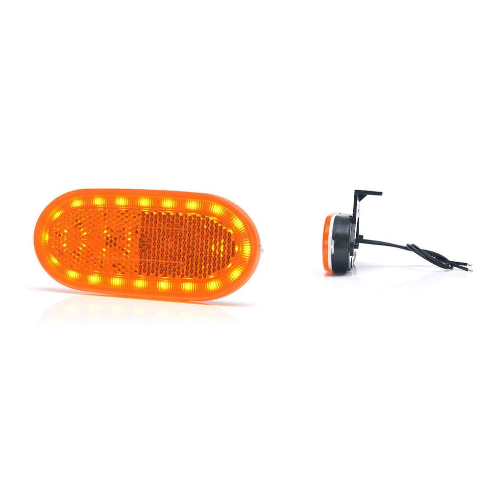 Lampa gabarit LED 1386 W197, 12V-24V, pozitie portocaliu WAS