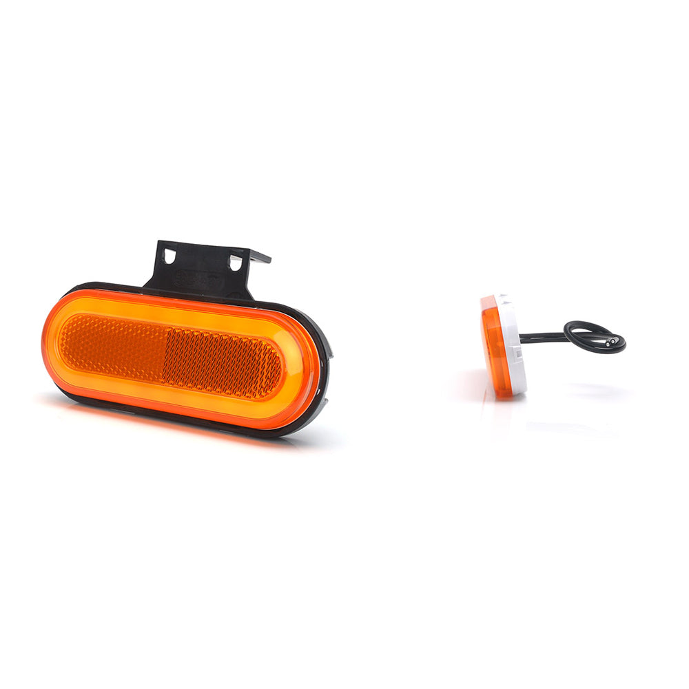 Lampa gabarit LED 1399 W198, 12V-24V, pozitie portocaliu WAS