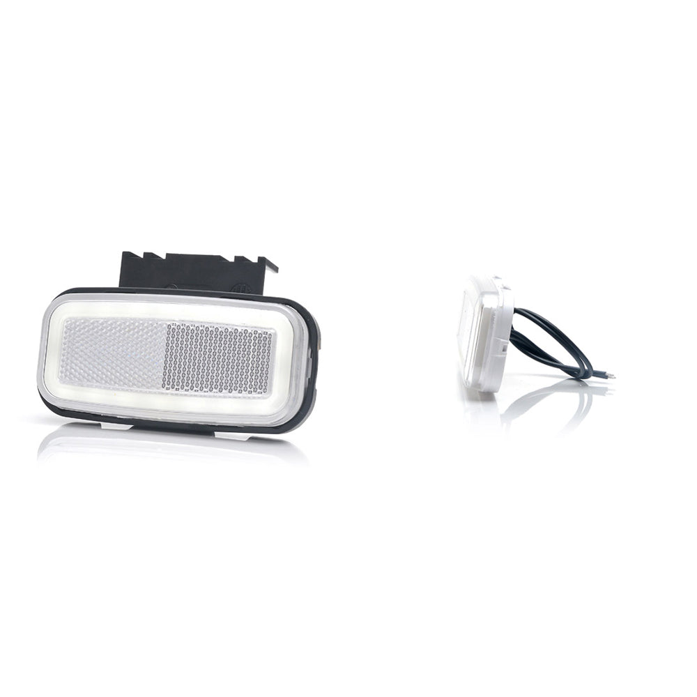 Lampa gabarit LED 1404 W199, 12V-24V, pozitie alb WAS