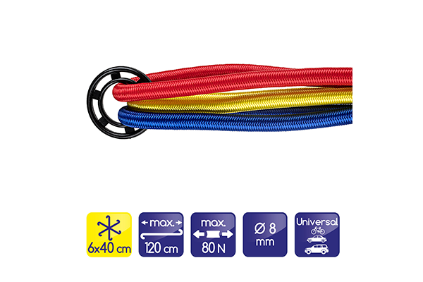 Coarda pentru prinderea bagajelor 40CM 3 bucati Alca