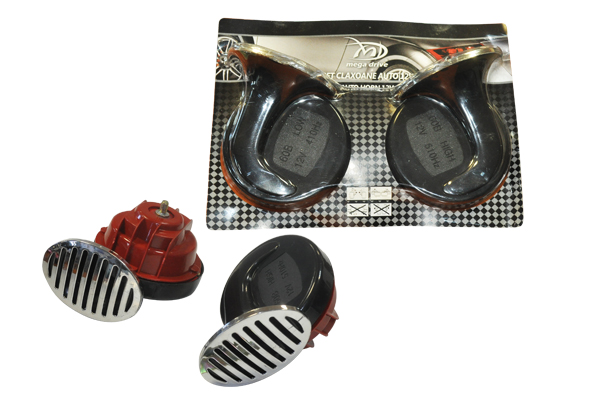 Set de claxoane grilaj 12V cu releu Mega Drive