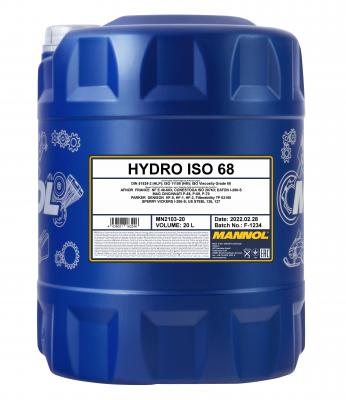 Ulei HYDRO ISO 68 HM- 20L Mannol
