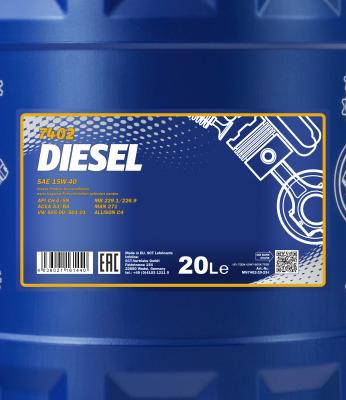 Ulei DIESEL 15W-40- 20L Mannol