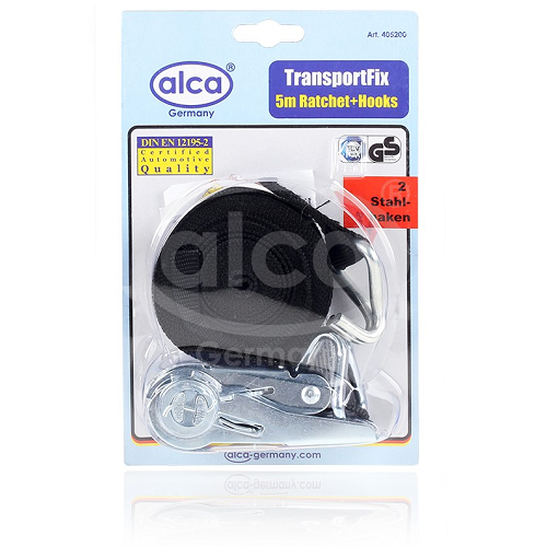 Chinga pentru ancorare marfa cu clichet si 2 carlige 1 X 5 M 122.5 DAN Alca