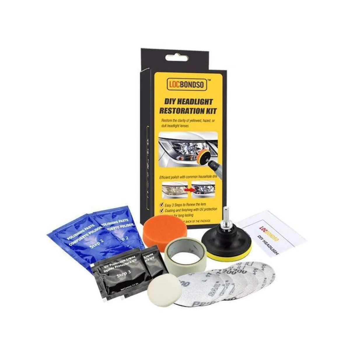 Kit de Restaurare Faruri Auto DIY