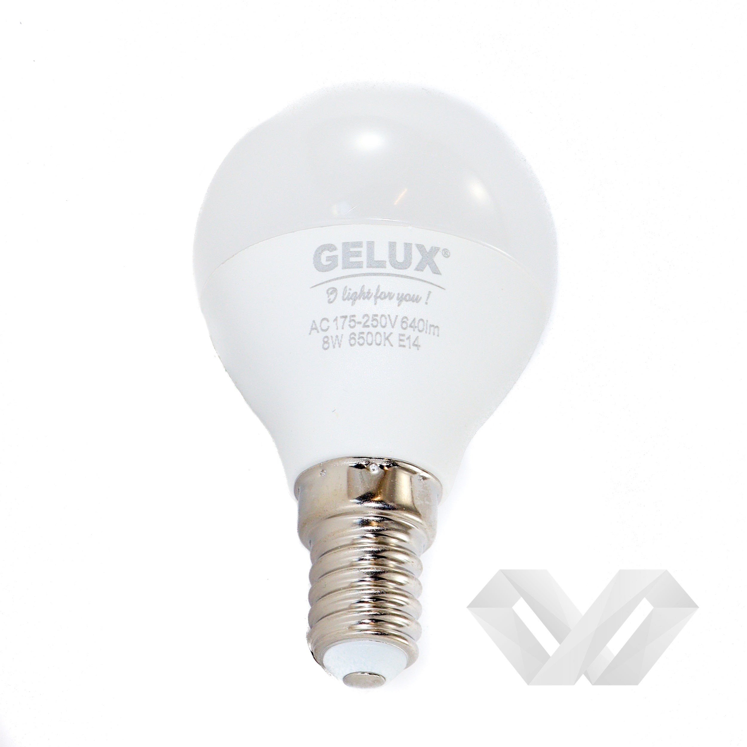 Bec LED Sferic 8W E27 ECOLED, echivalent 64W lumina rece, Gelux