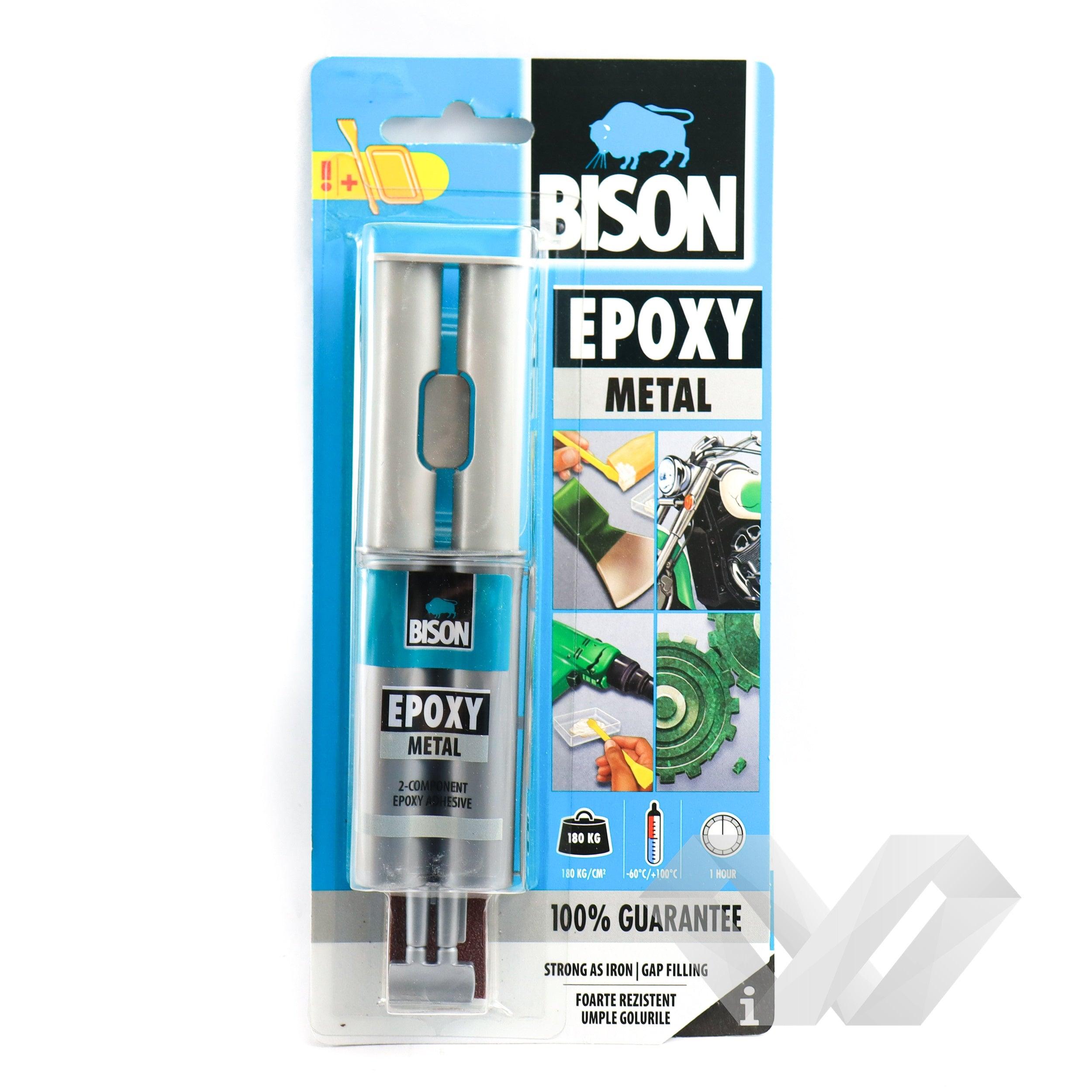 Adeziv Bison Epoxy Metal bi-component, 24 ml