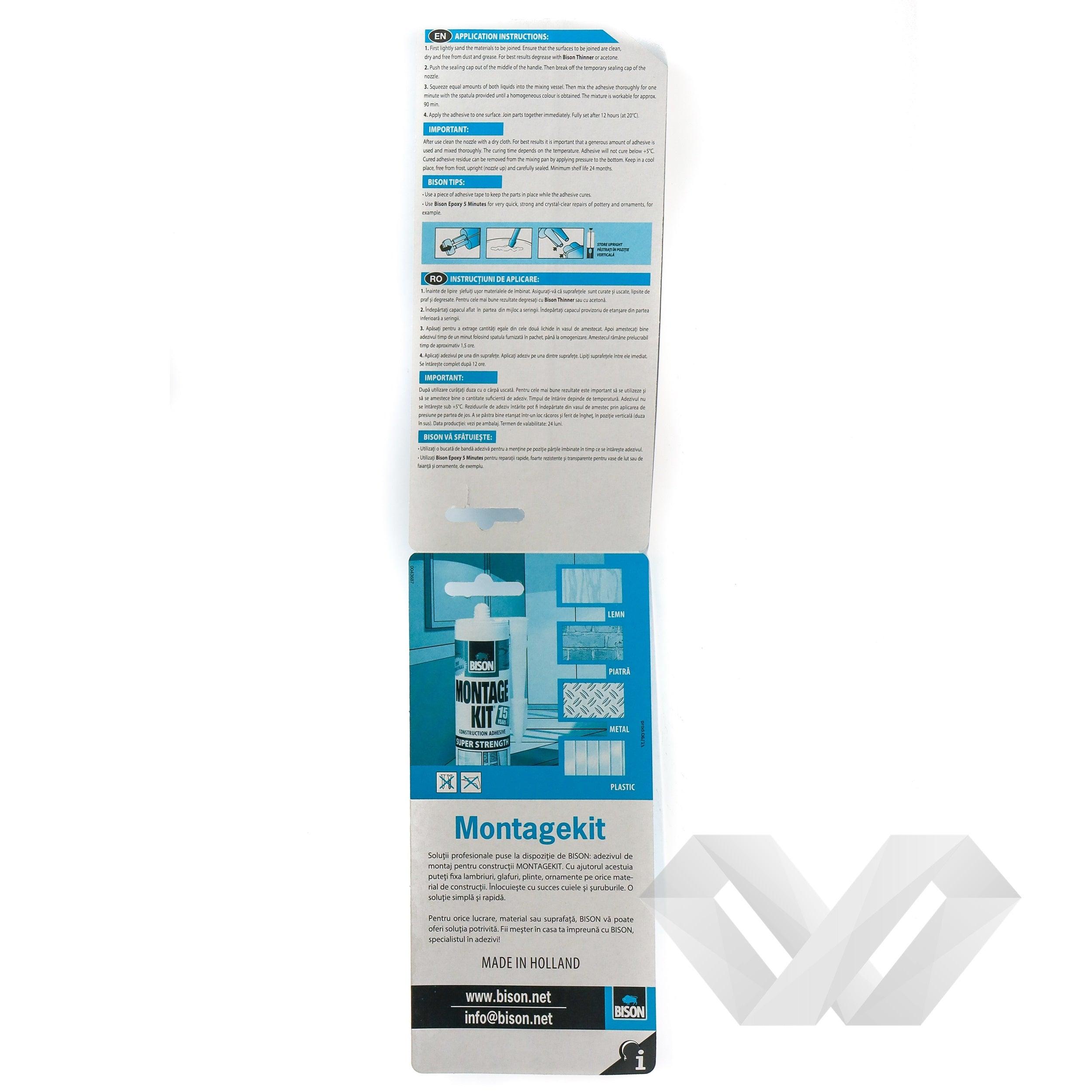 Adeziv Bison Epoxy Universal bi-component, 24 ml