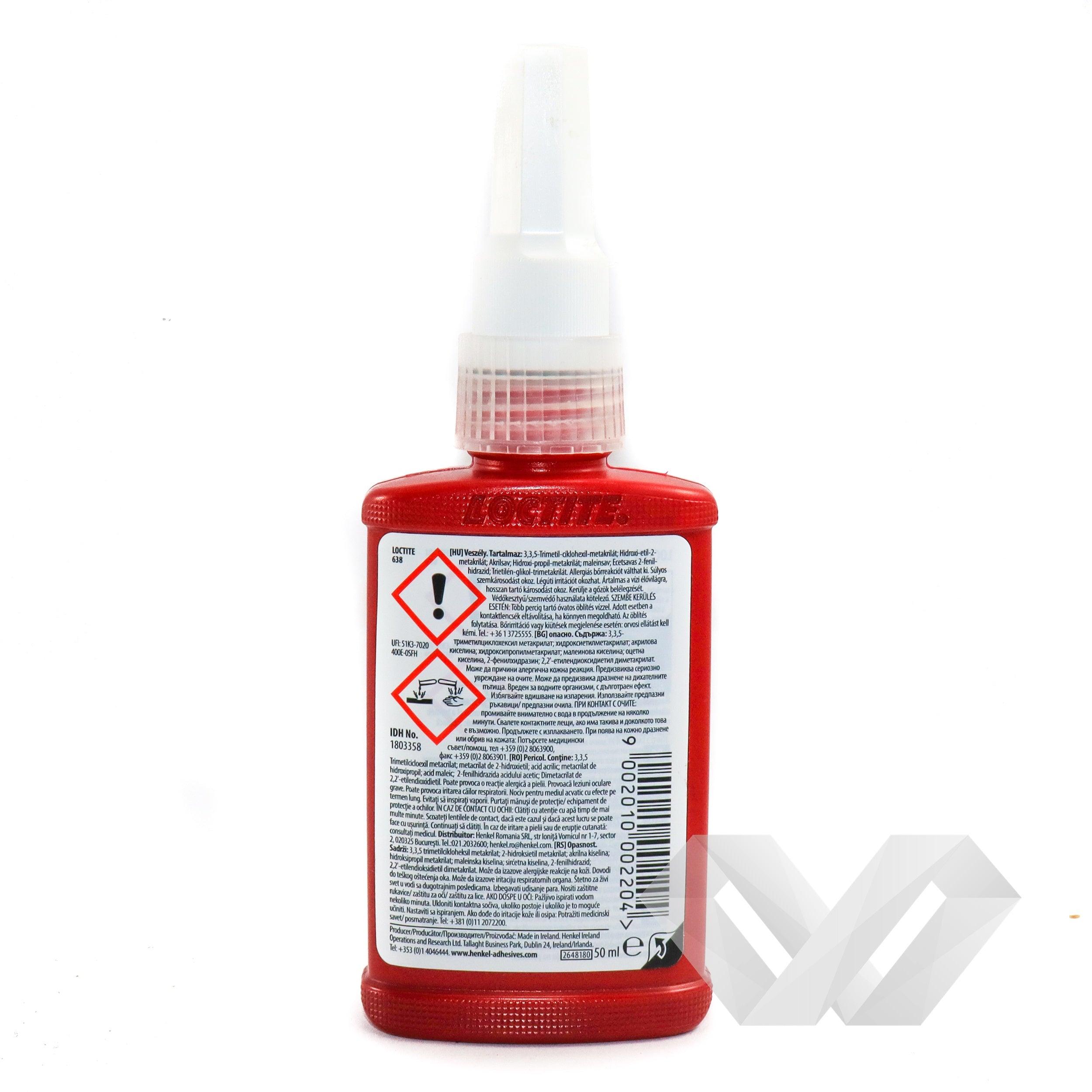 Adeziv fixare piese cilindrice Loctite 638 50 ml