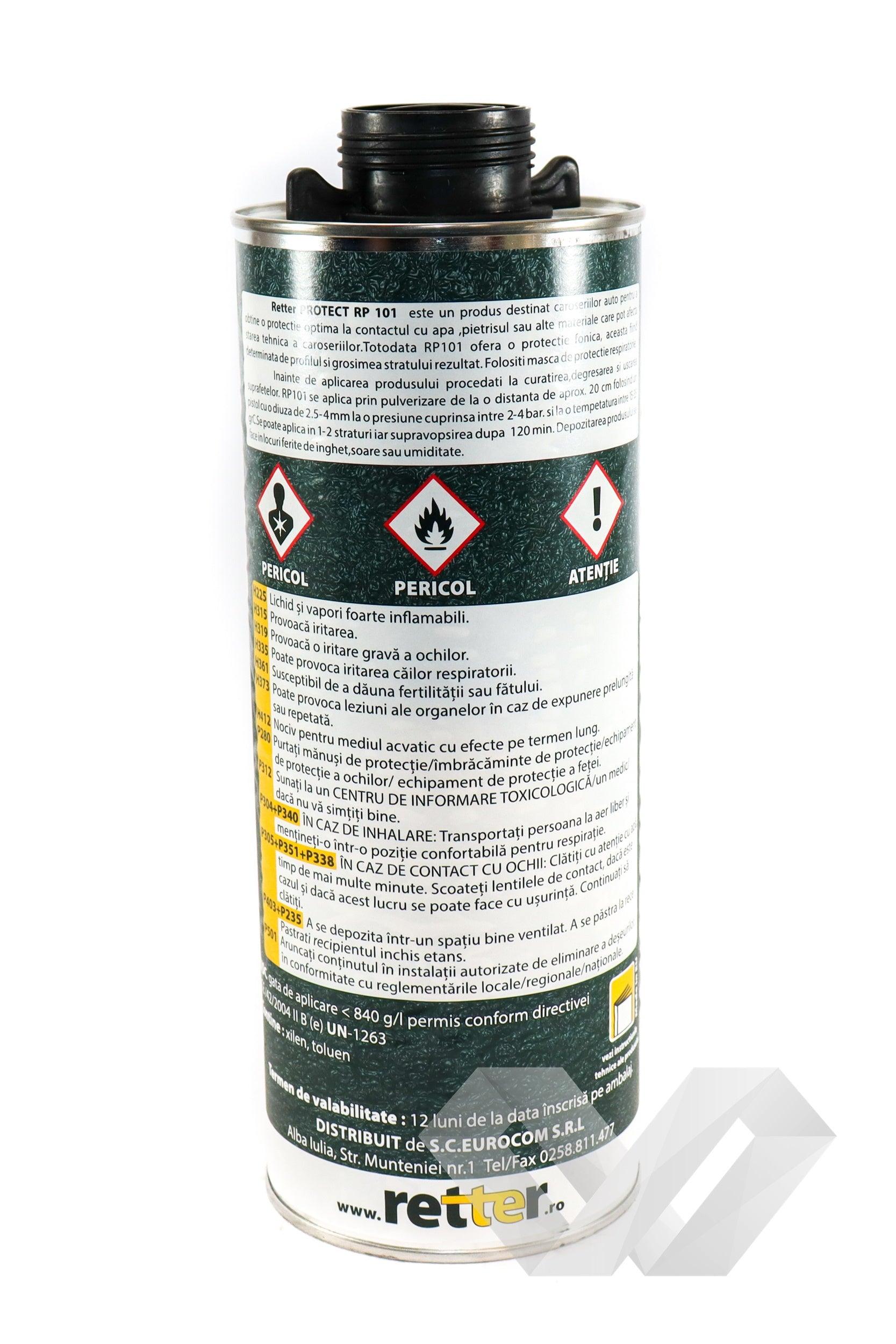 Antifon cauciucat negru Retter Protect RP 118, 1800gr