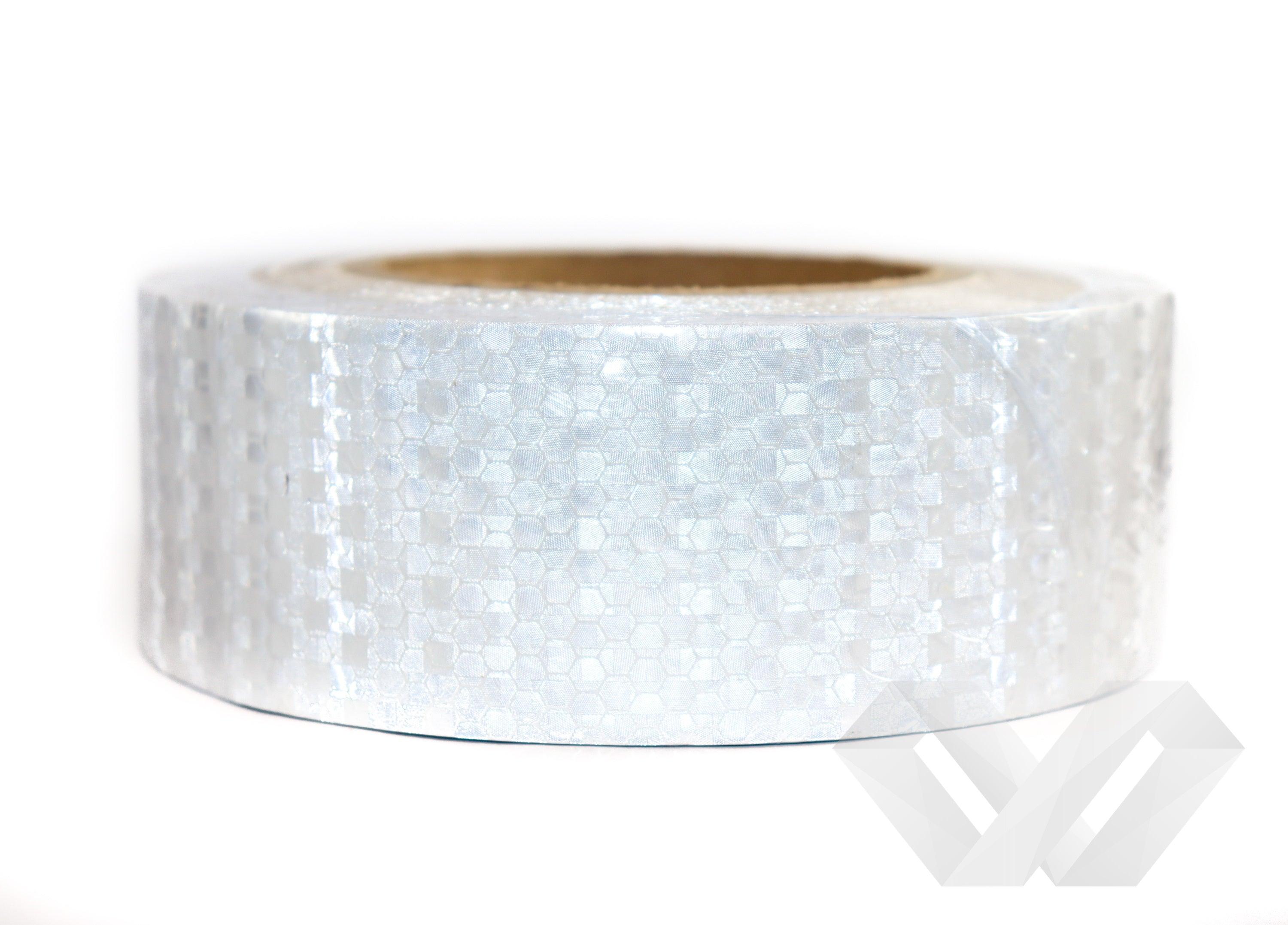 Banda reflectorizanta alba, 25m 5cm