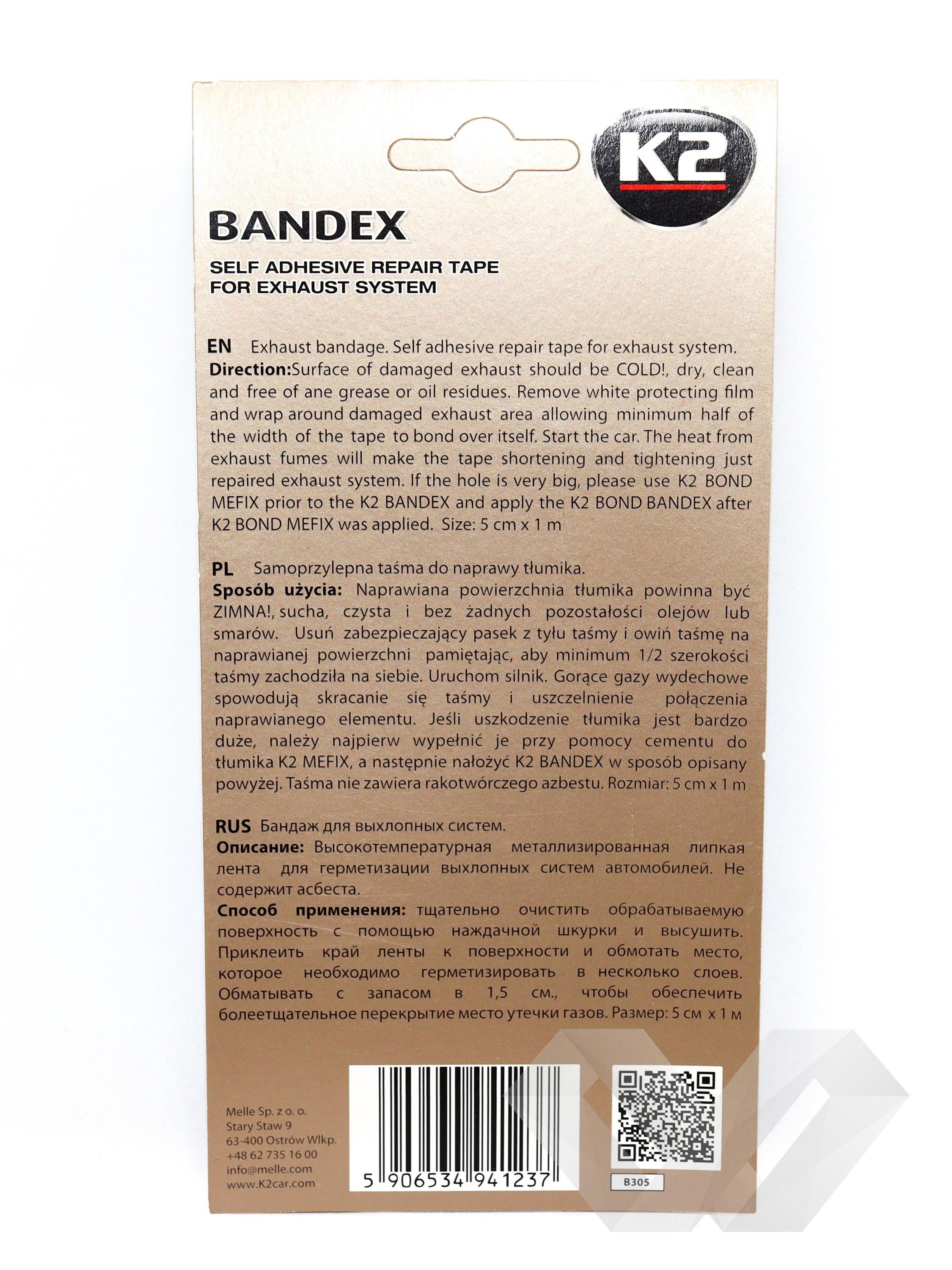 Banda reparatie esapament K2, 1m 5cm