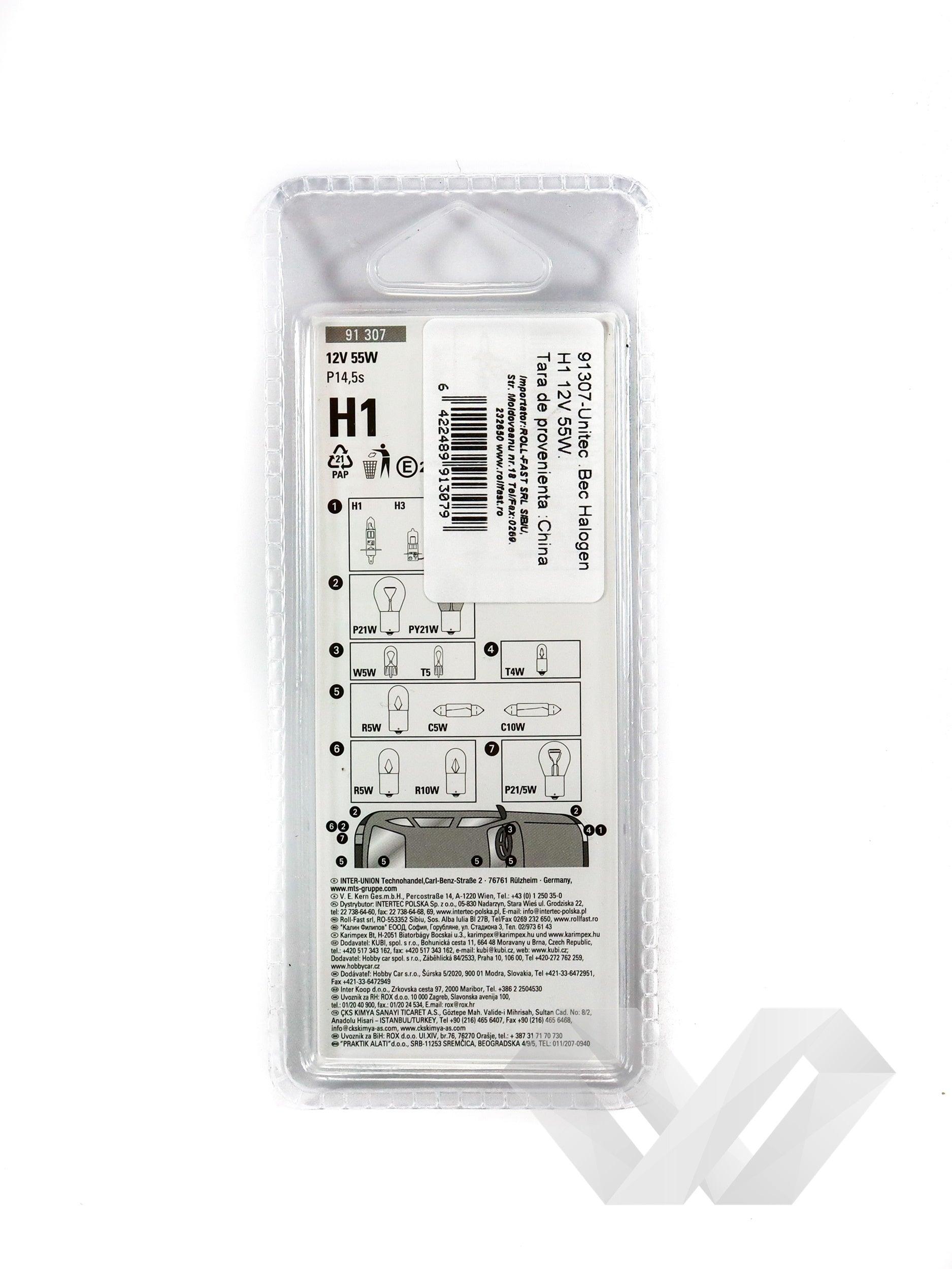 Bec auto Unitec H1, 55W 12V