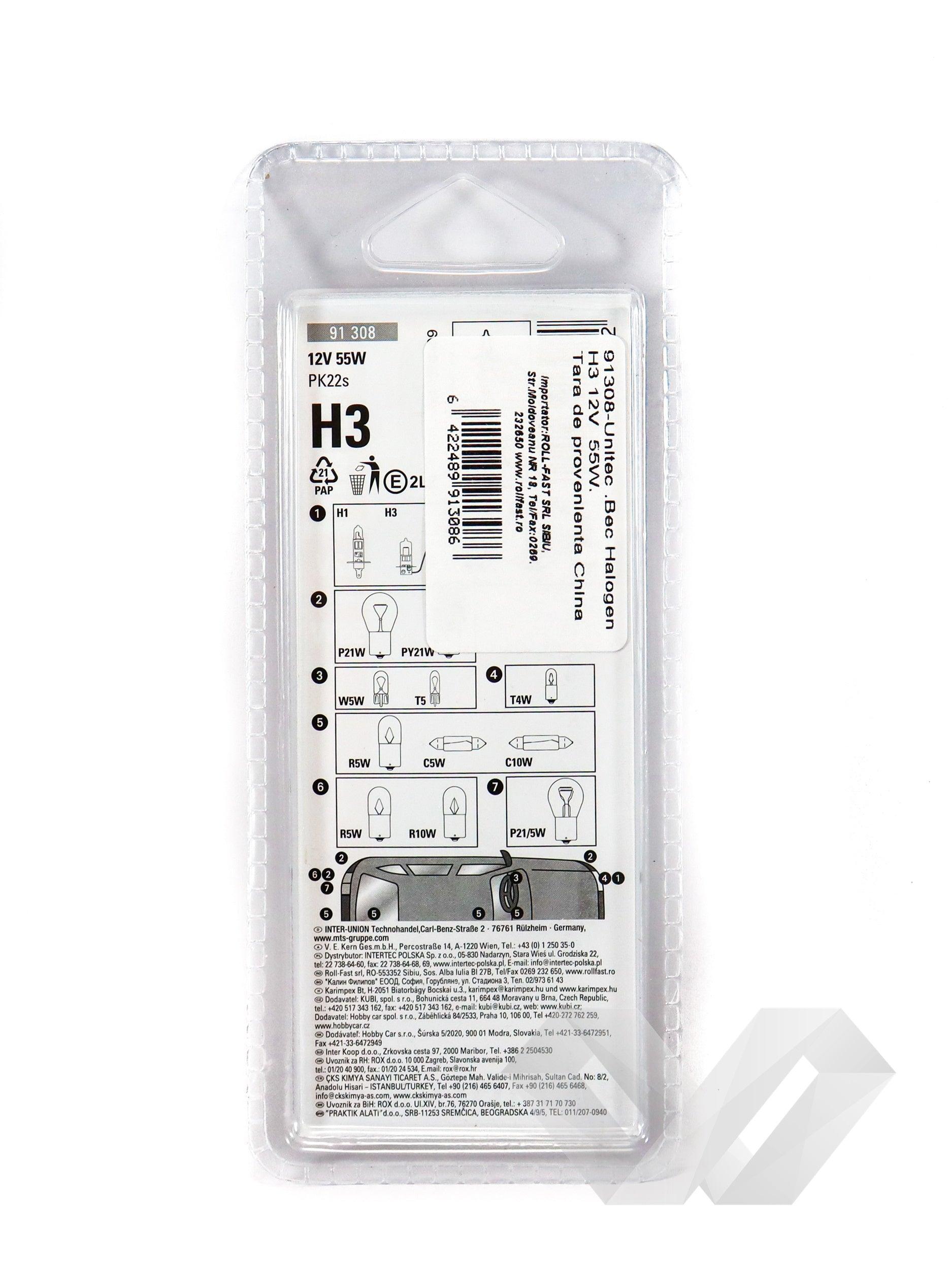 Bec auto Unitec H3, 55W, 12V